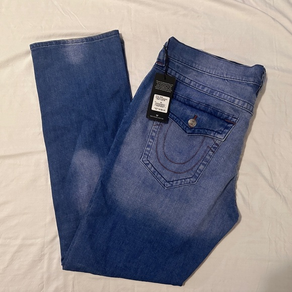 True Religion Ricky Men’s Blue Jeans NEW - Picture 2 of 4